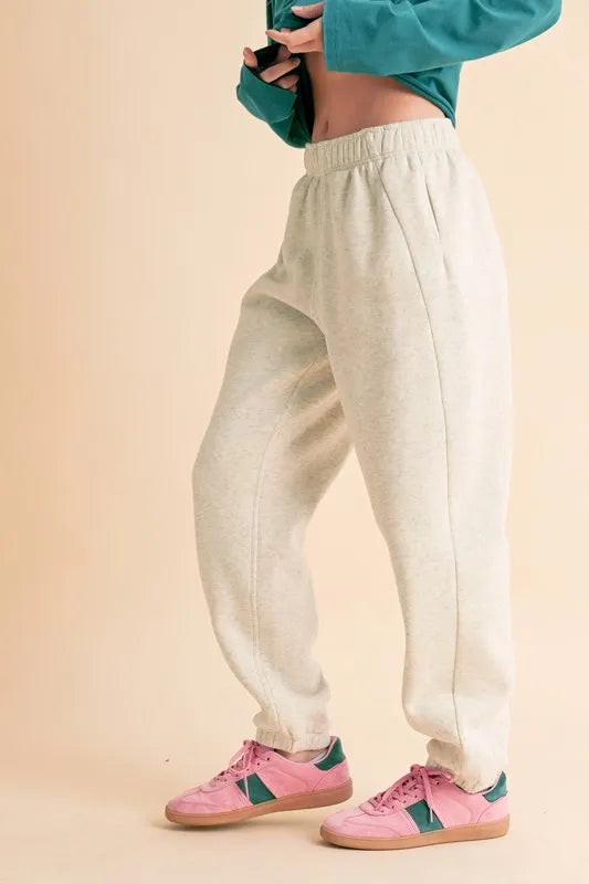 Aemi+Co Drawstring Elastic Waist Joggers