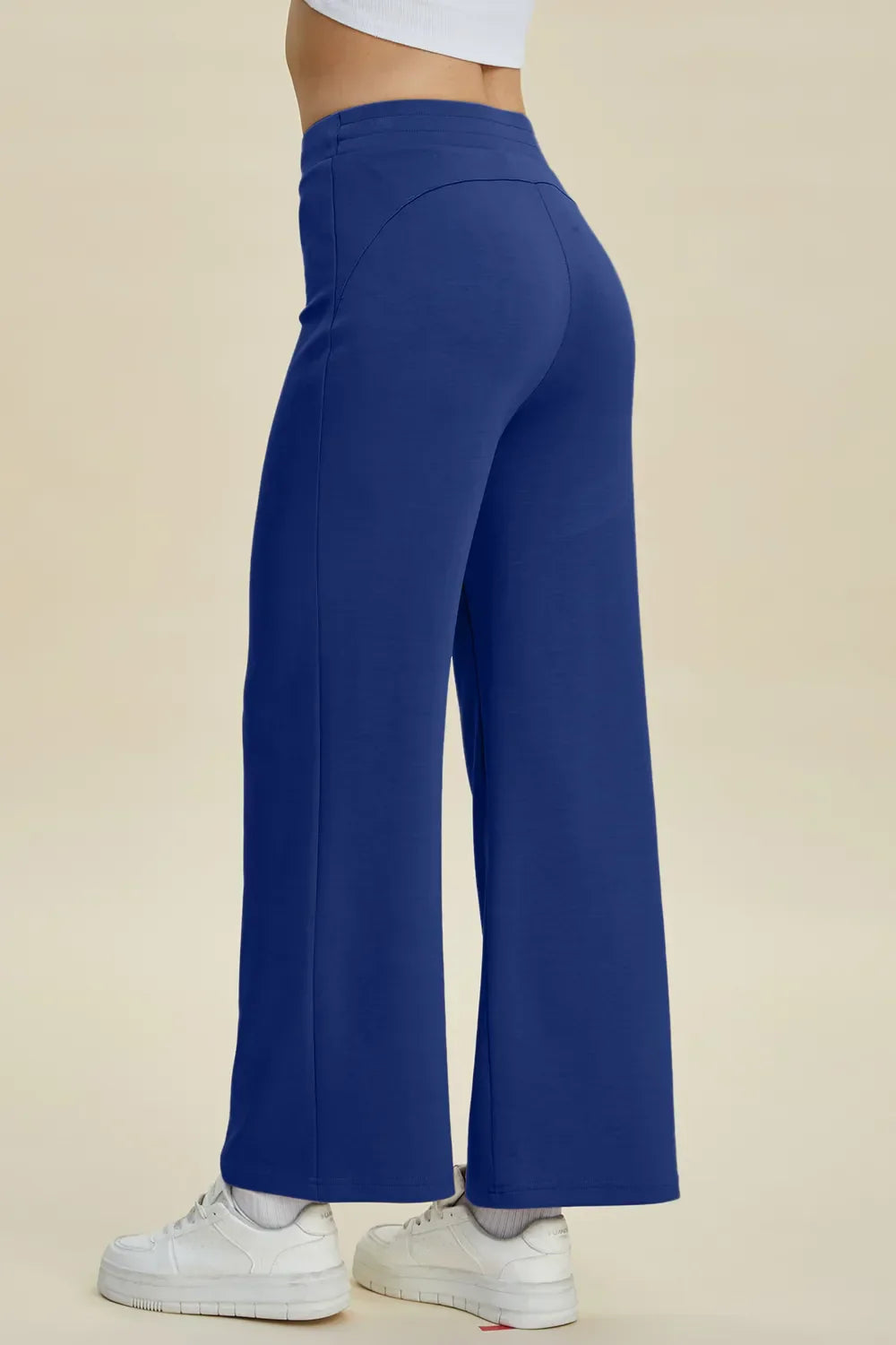 Basic Bae Air Scuba Drawstring Wide Leg Pants