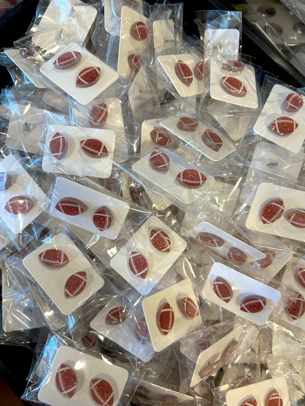 99 Cent Football Stud Earrings