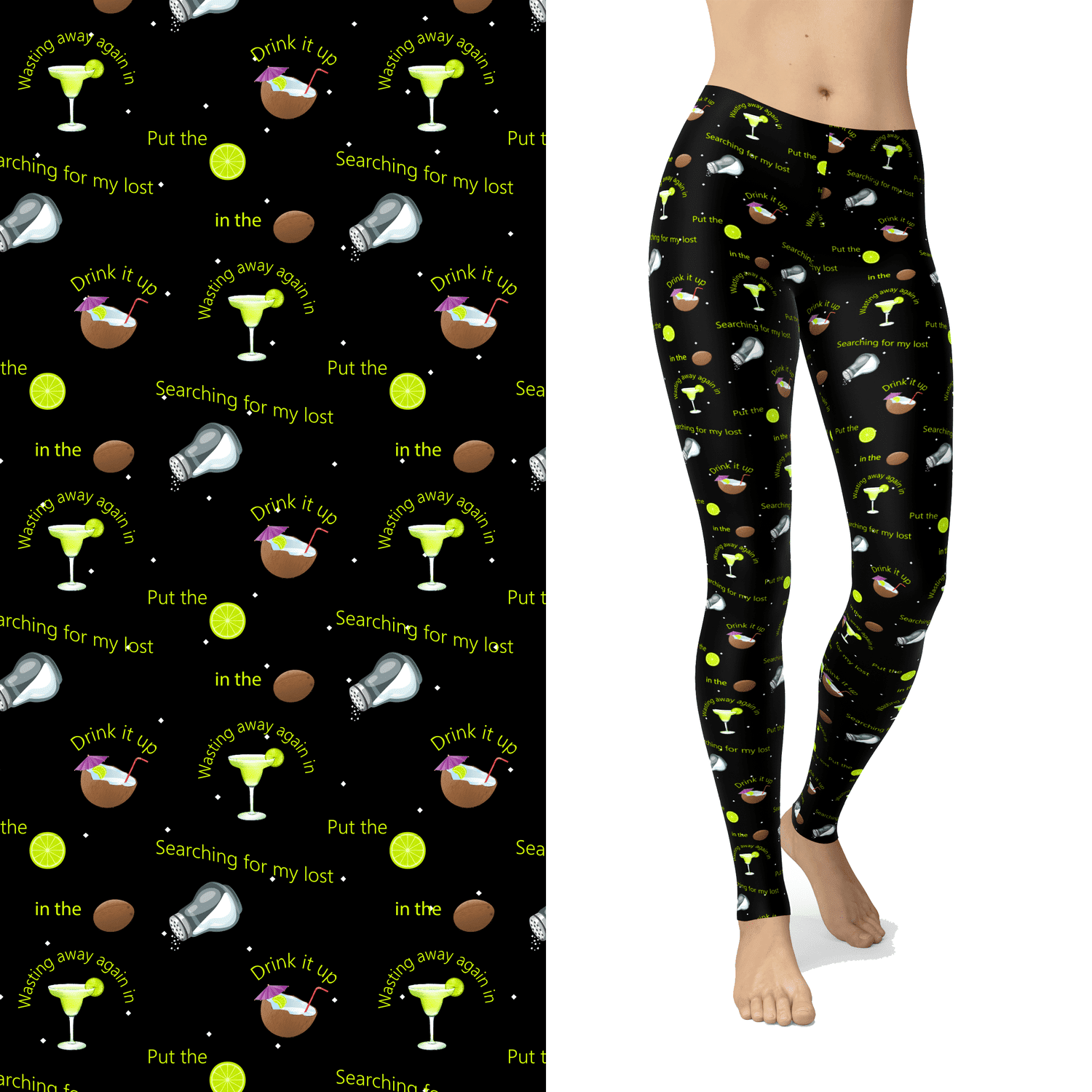 Beach Party Margaritas  Leggings