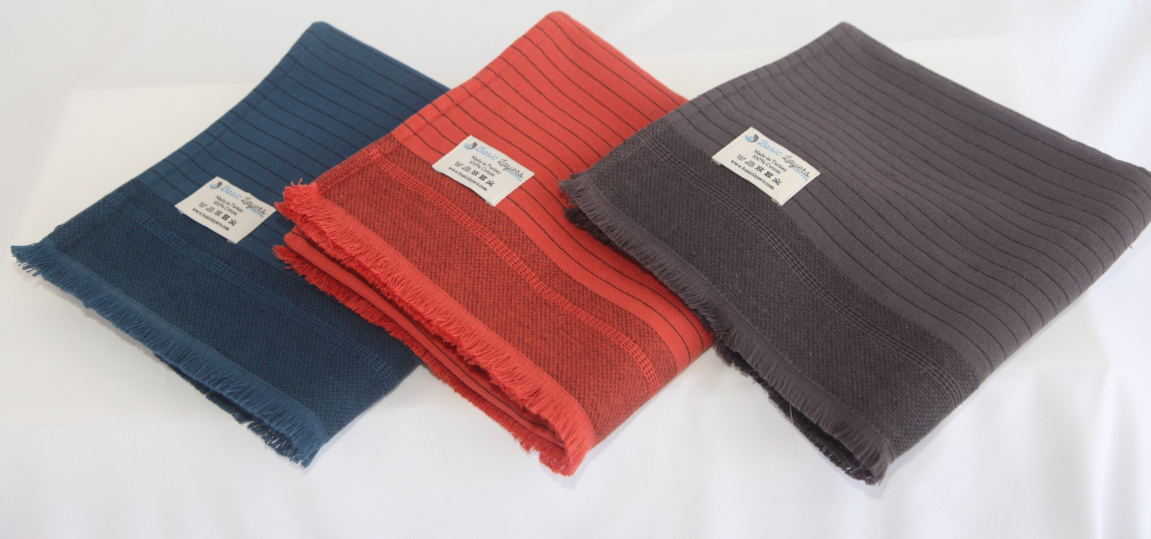 Basiclayersca Del Mar Gray Terry Turkish Towel Set 100