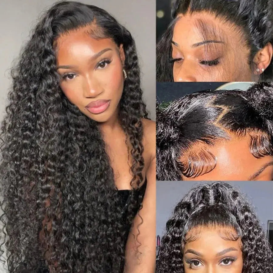 13x4 HD Lace Frontal Kinky Curly Wig | Long | Glueless | Brazilian Virgin Hair