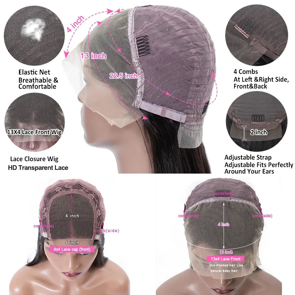 13x4 HD Lace Frontal Kinky Curly Wig | Long | Glueless | Brazilian Virgin Hair