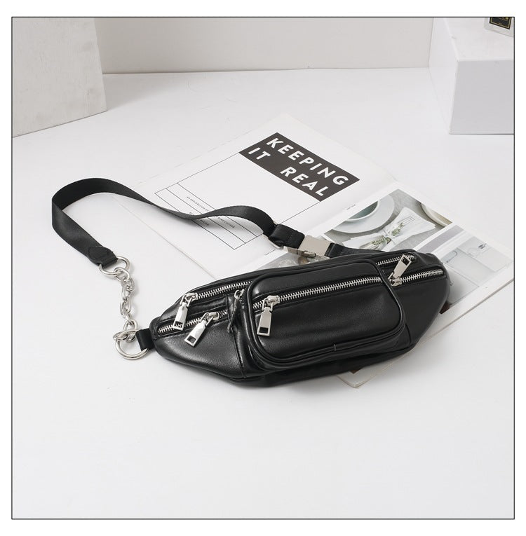 Bag Waist Bag Women's Trendy Ins Bag New Female Bag Trendy Star With The Same Paragraph Net Celebrity Messenger Chest Bag Wild Single Shoulder