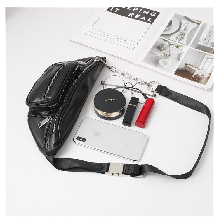 Bag Waist Bag Women's Trendy Ins Bag New Female Bag Trendy Star With The Same Paragraph Net Celebrity Messenger Chest Bag Wild Single Shoulder