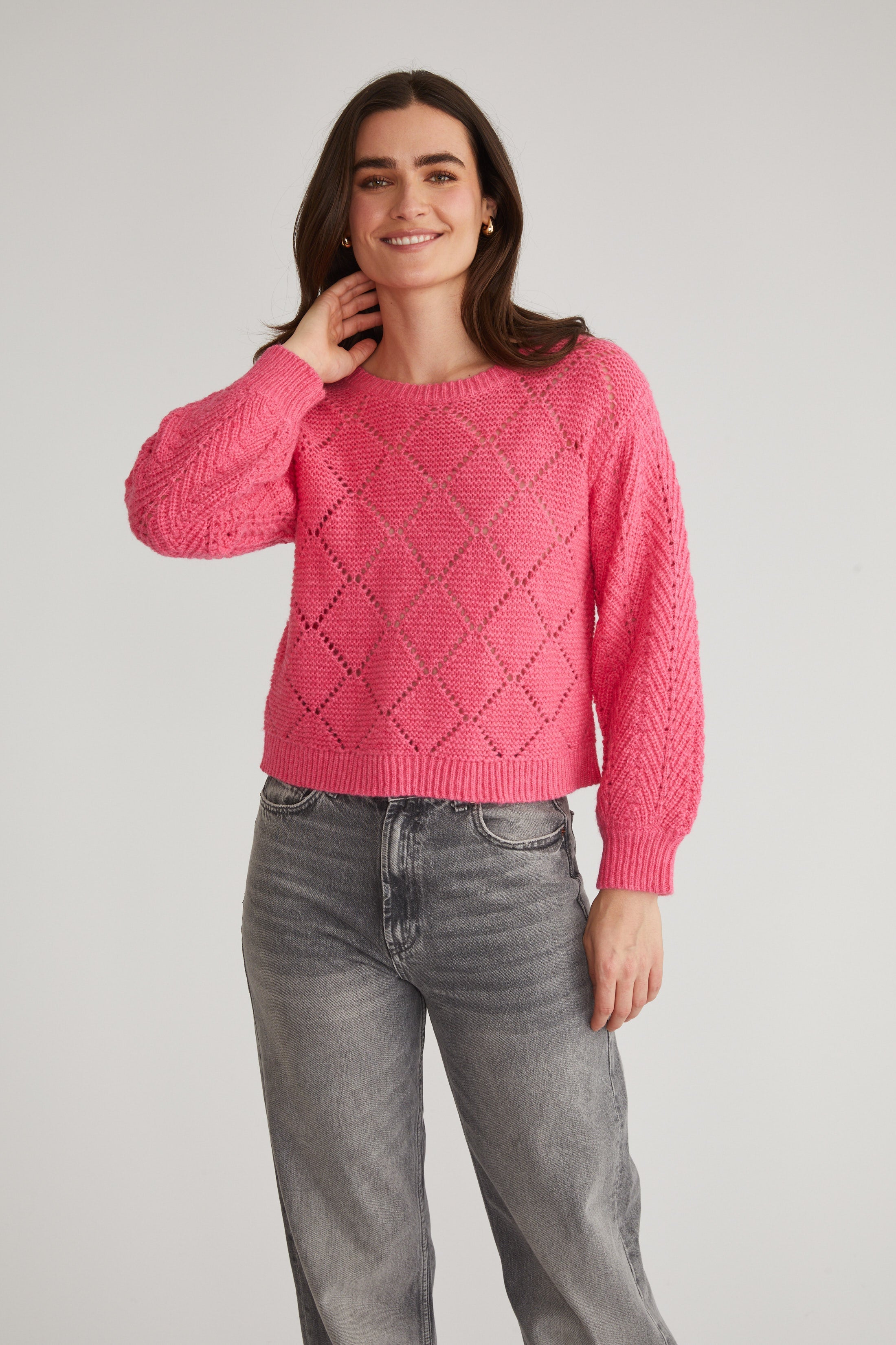 525 Kelsey Pointelle Sweater