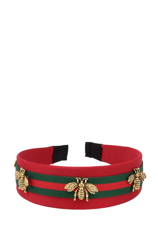 Bee and Stripe Accent Head Band
