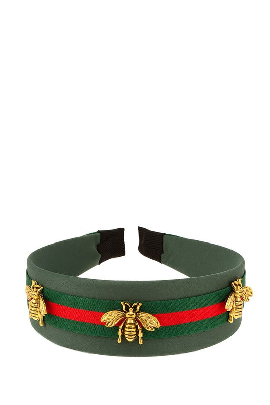 Bee and Stripe Accent Head Band