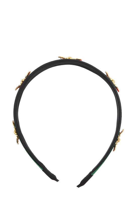 Bee and Stripe Accent Head Band