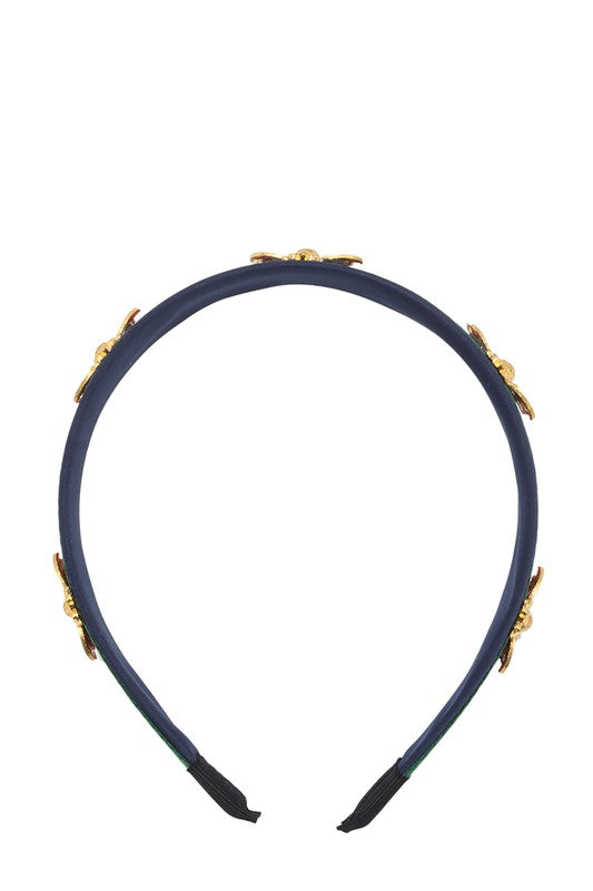 Bee and Stripe Accent Head Band