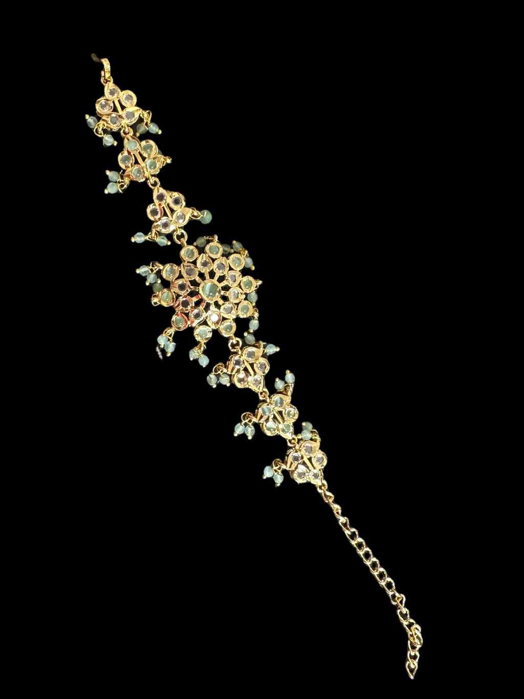 Amal hyderabadi bracelet in mint  ( SHIPS IN 4 WEEKS )