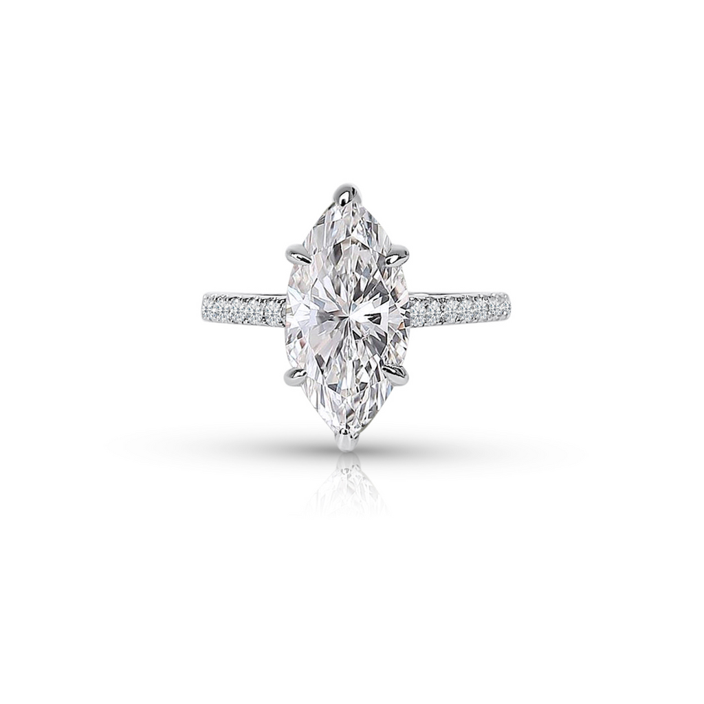 3.0ct Marquise Cut Engagement Ring