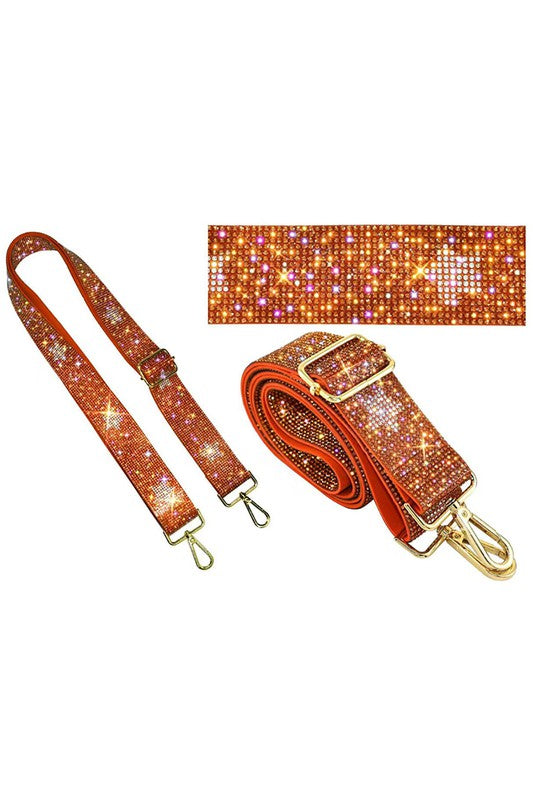 1.5 inches Rhinestone Guitar Strap or Crossbody Bag Strap