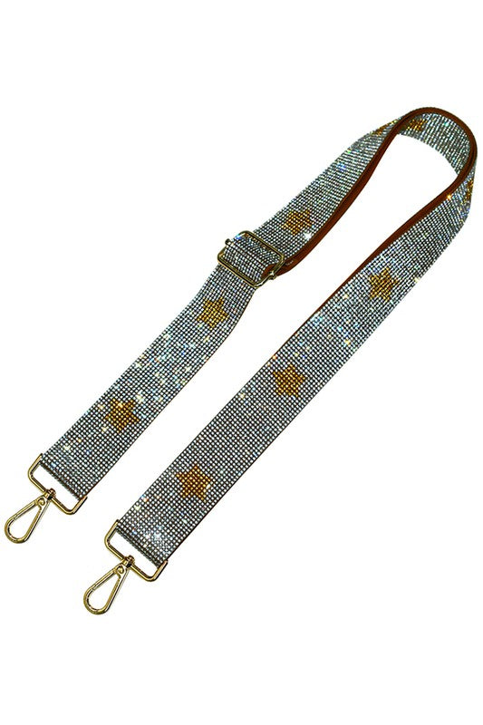 1.5 inches Rhinestone Guitar Strap or Crossbody Bag Strap
