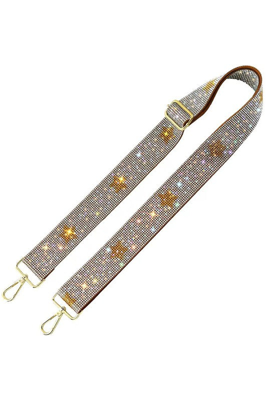 1.5 inches Rhinestone Guitar Strap or Crossbody Bag Strap