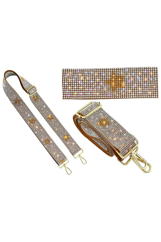 1.5 inches Rhinestone Guitar Strap or Crossbody Bag Strap