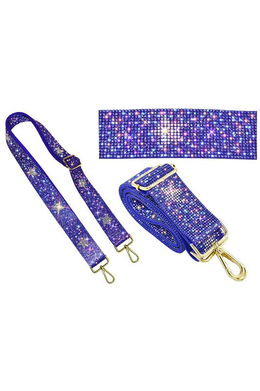 1.5 inches Rhinestone Guitar Strap or Crossbody Bag Strap