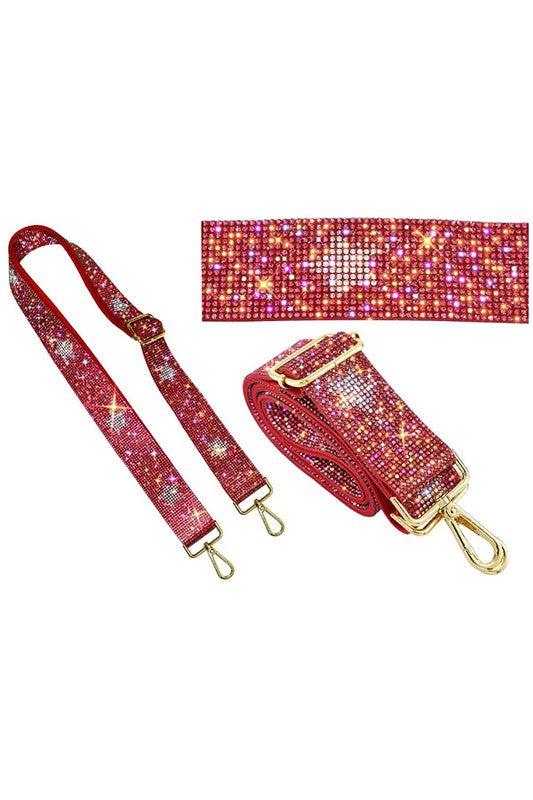 1.5 inches Rhinestone Guitar Strap or Crossbody Bag Strap