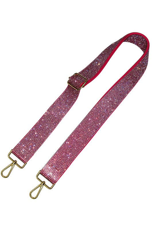 1.5 Inches Rhinestone Guitar Strap in Multi Colors