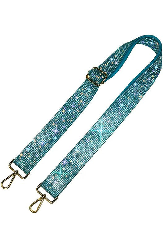 1.5 Inches Rhinestone Guitar Strap in Multi Colors