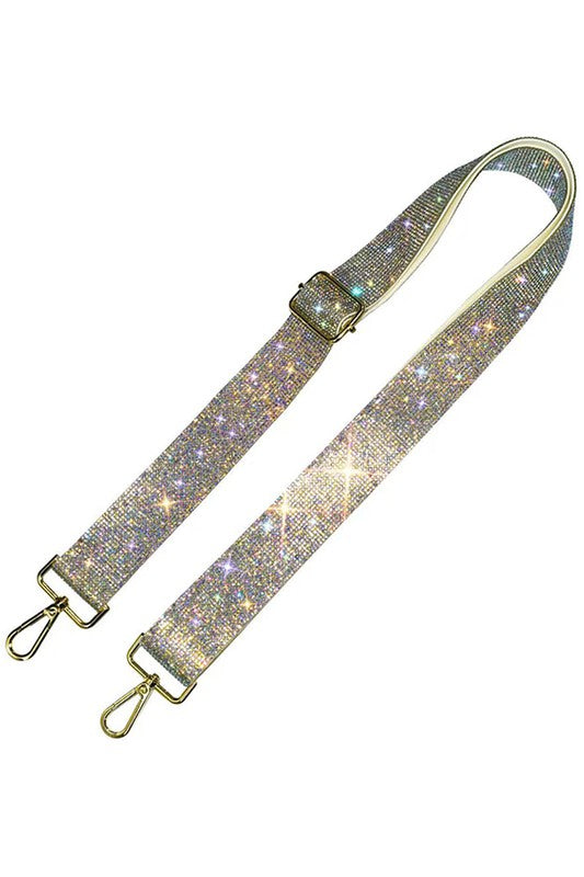 1.5 Inches Rhinestone Guitar Strap in Multi Colors