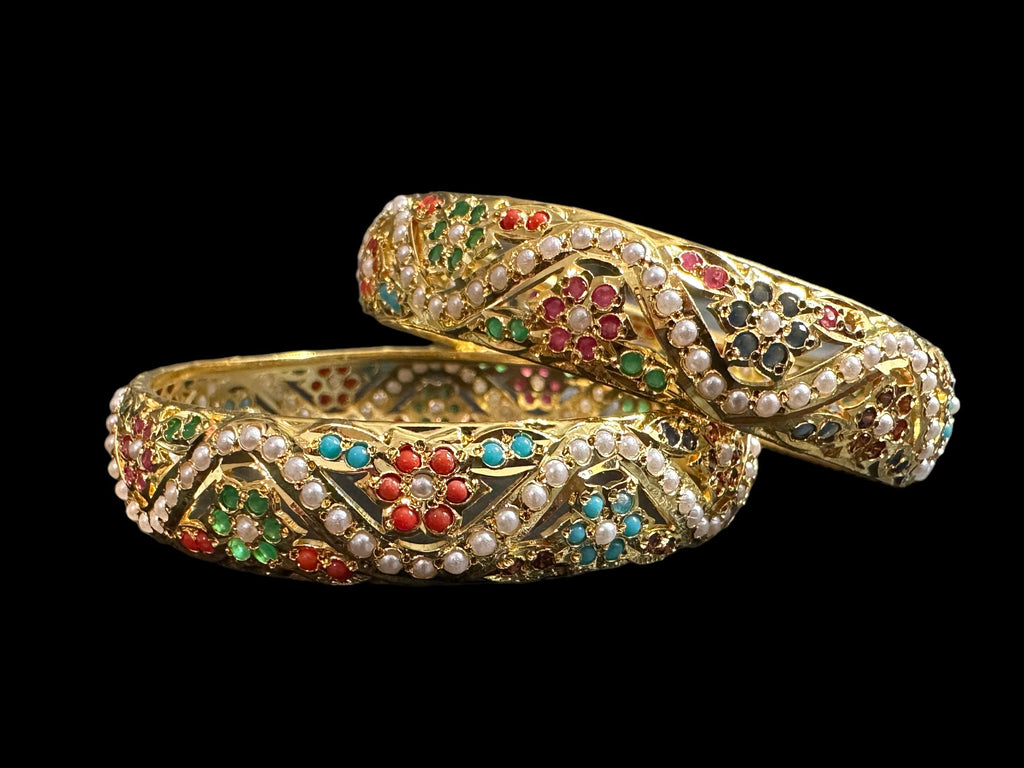 B303 Navratan bangle ( READY TO SHIP )