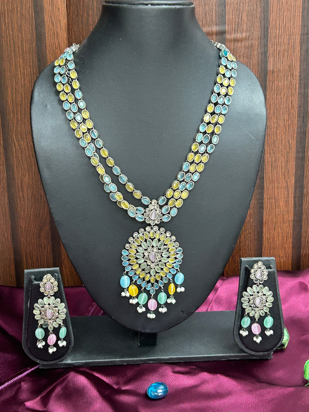 92.5 silver necklace set