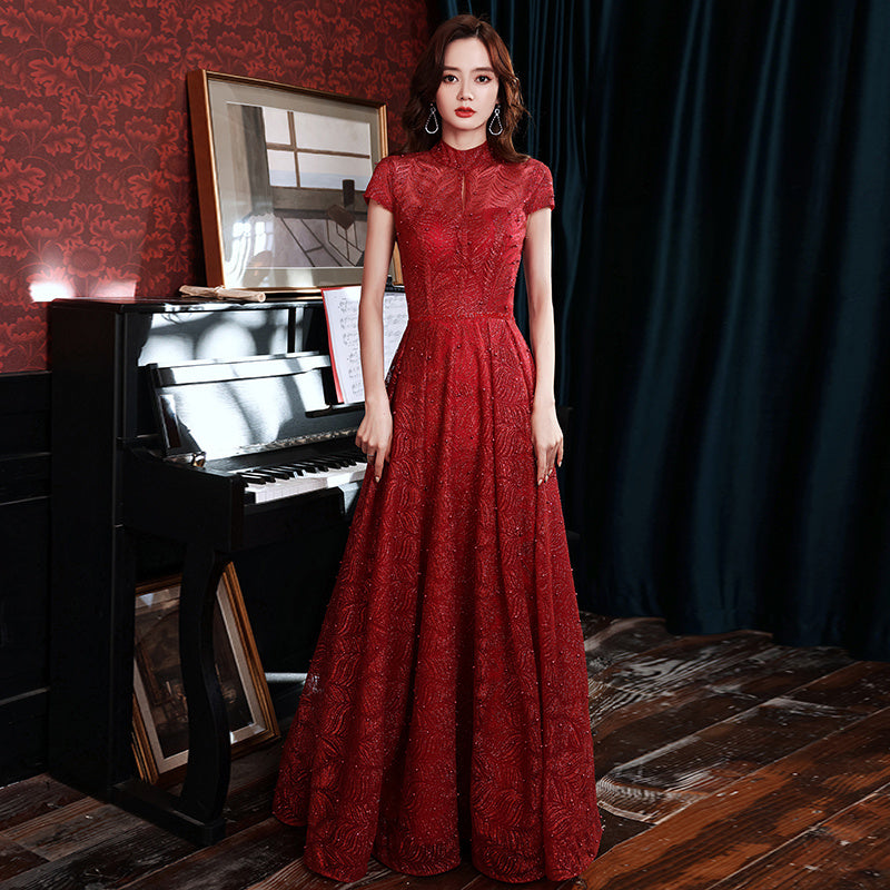 Banquet Temperament Hosting Dress Women's Evening Dress
