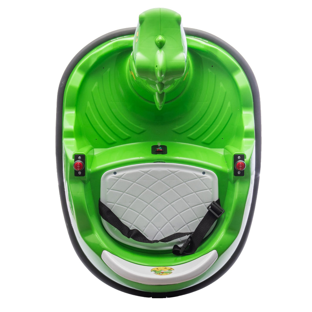 12V Kids Ride On Bumper Car W/Parents Control,Dinosaur Shape & Element Design,2WD,Spray With Light,360 Degree Rotation,Safety Anti-Collision Strip,Switchable music,Large Size Seat Design For Kids 2-5.