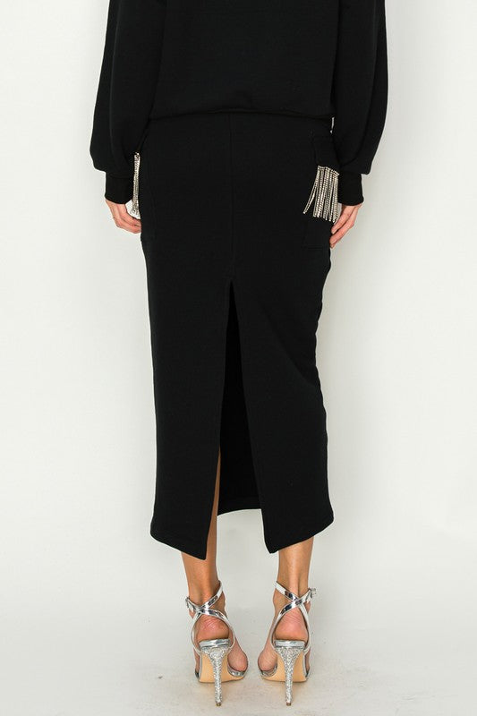 Artemis Vintage Western Tassel Skirt