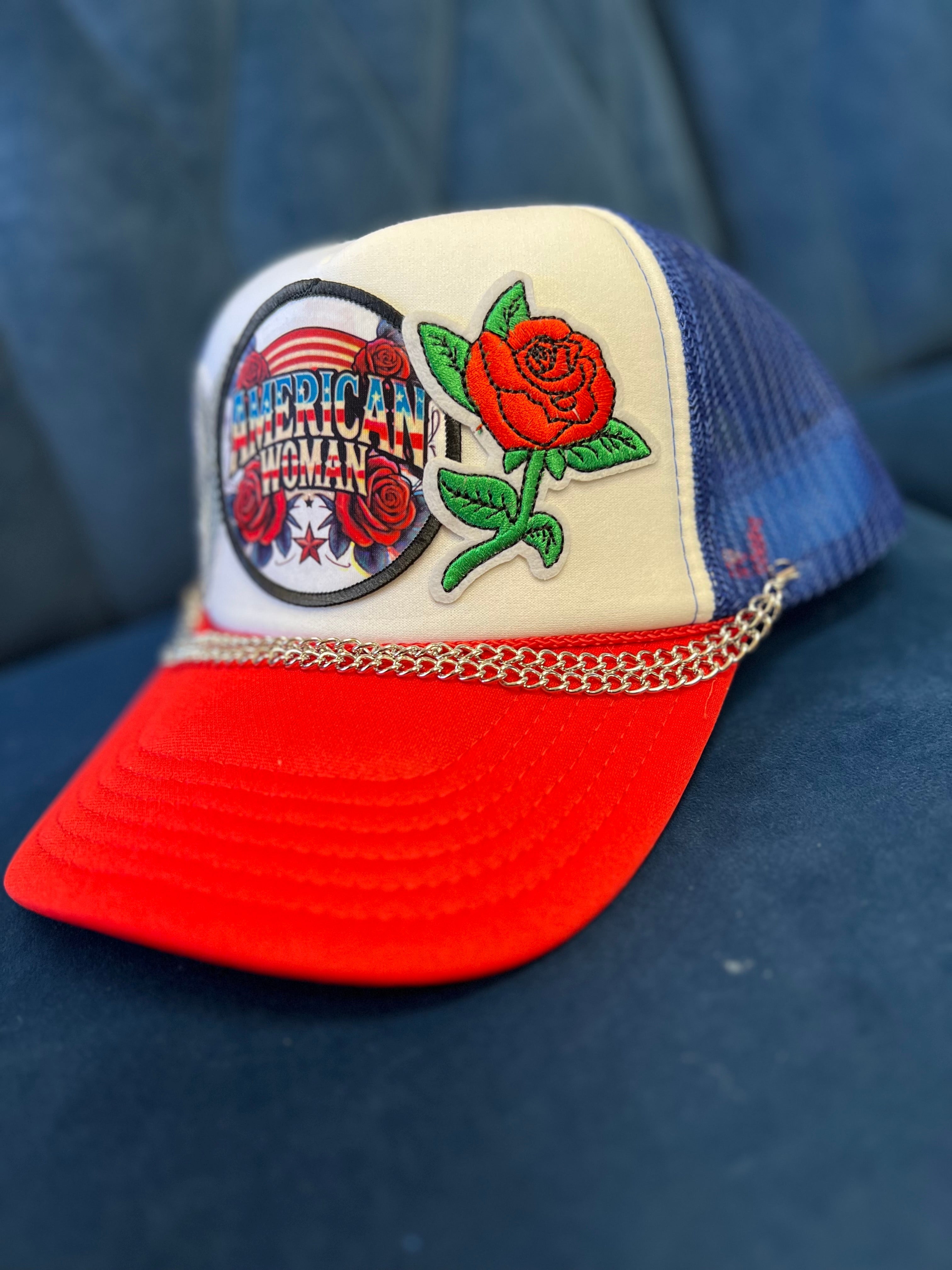 American Woman Patch Hat -clearance