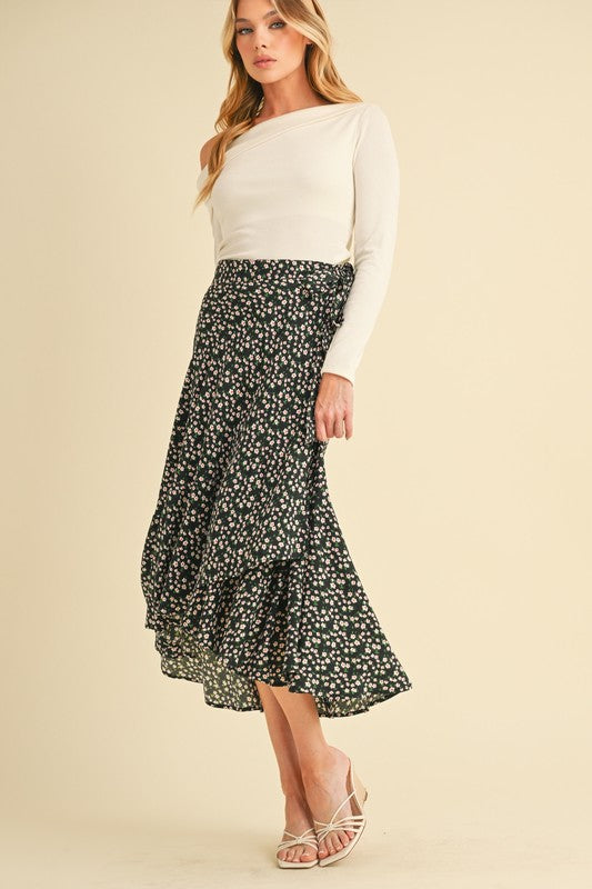 Berti Floral Wrap Skirt