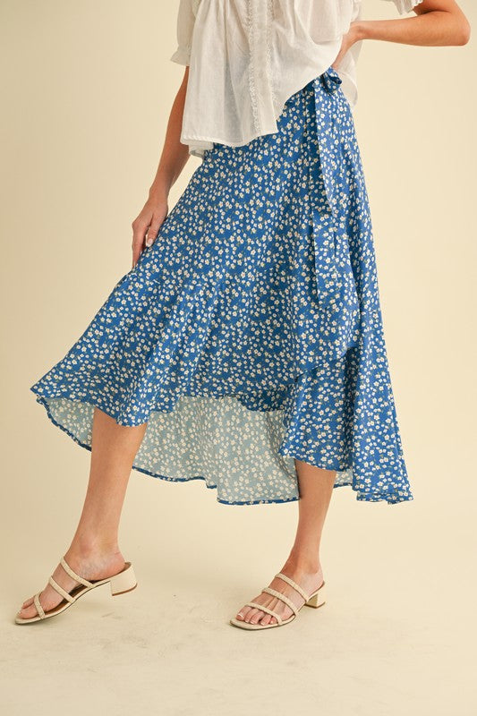 Berti Floral Wrap Skirt