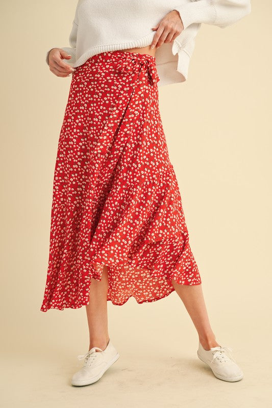 Berti Floral Wrap Skirt