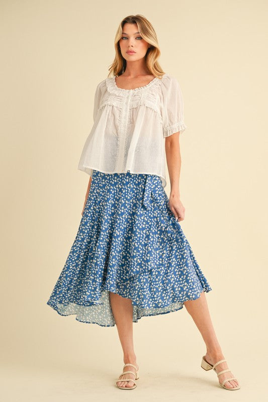 Berti Floral Wrap Skirt