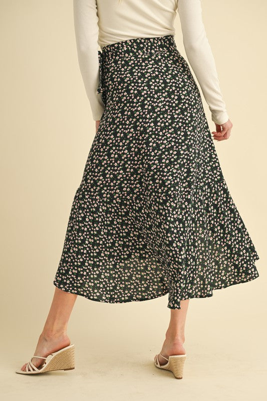 Berti Floral Wrap Skirt