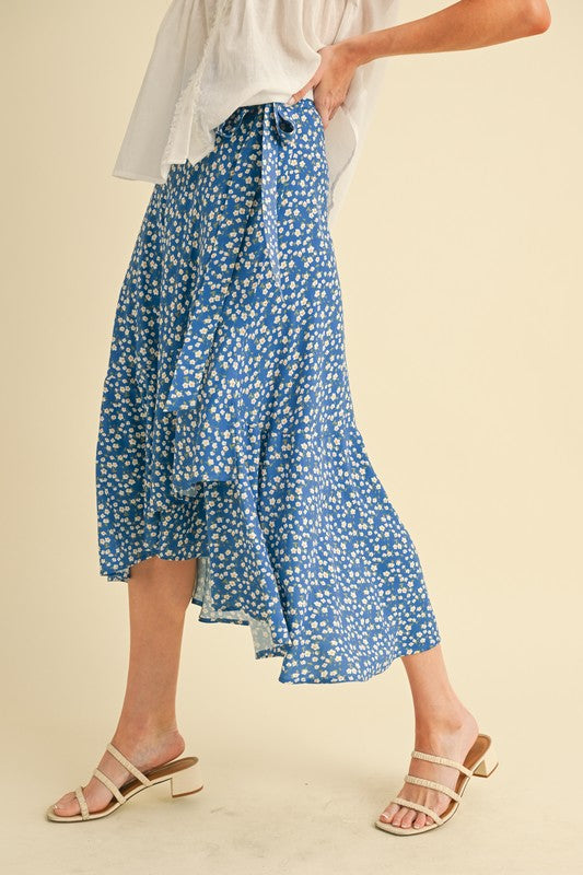 Berti Floral Wrap Skirt