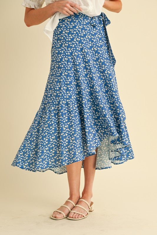 Berti Floral Wrap Skirt