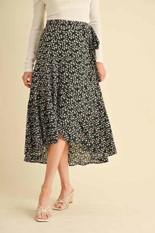 Berti Floral Wrap Skirt