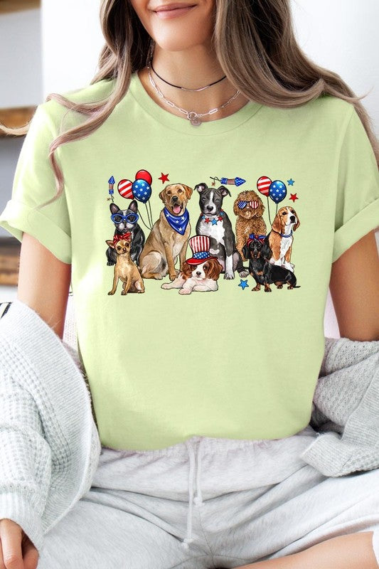 4th of July Dogs Graphic Tee