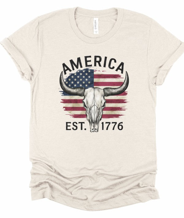 America 1776 Graphic Tee Shirt