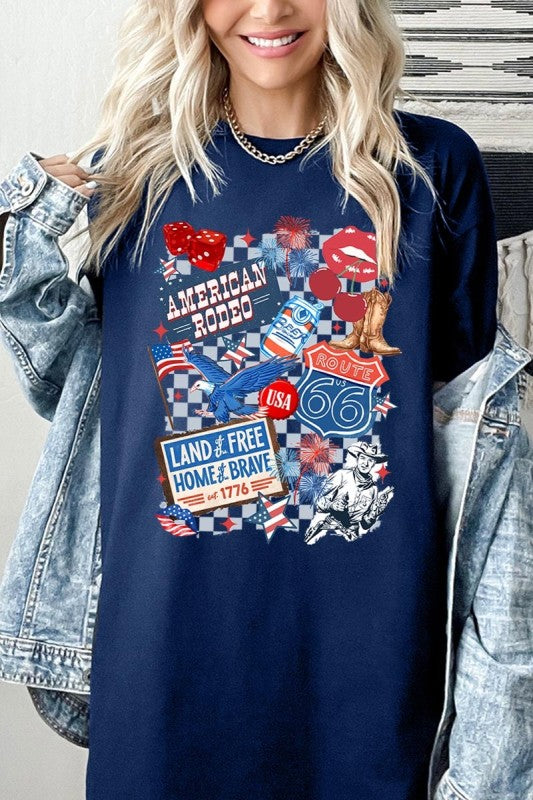 4th of July Collage Graphic Heavy Cotton Tee