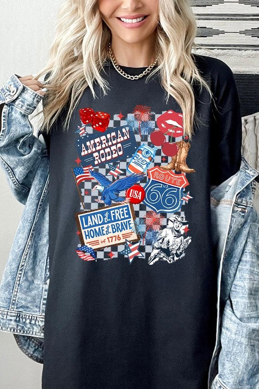 4th of July Collage Graphic Heavy Cotton Tee