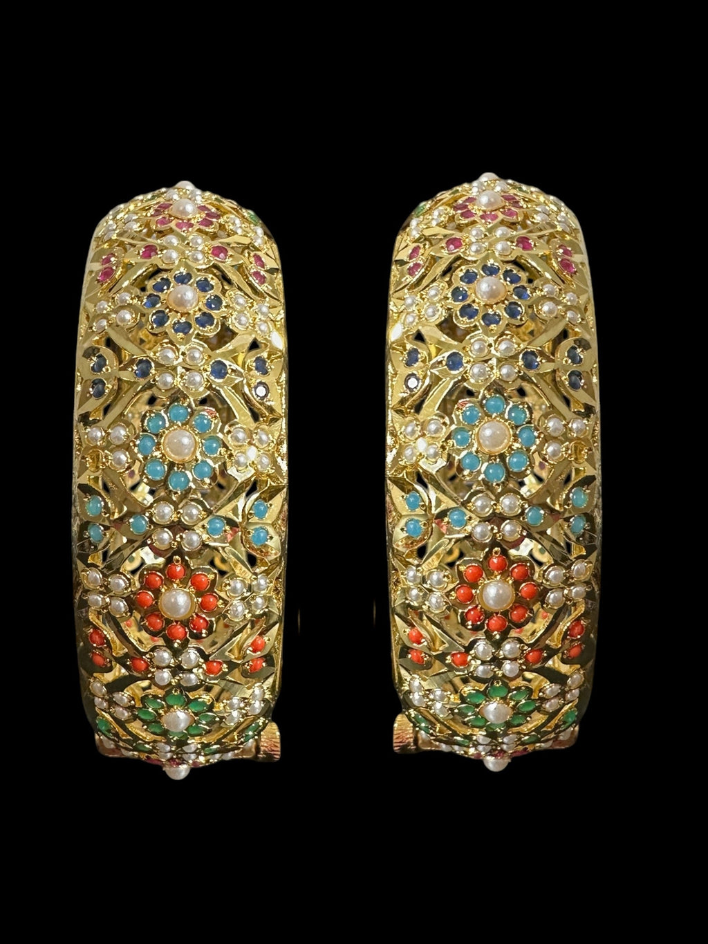 B305  Navratan Shibra Bangles ( SHIPS IN 4 WEEKS  )