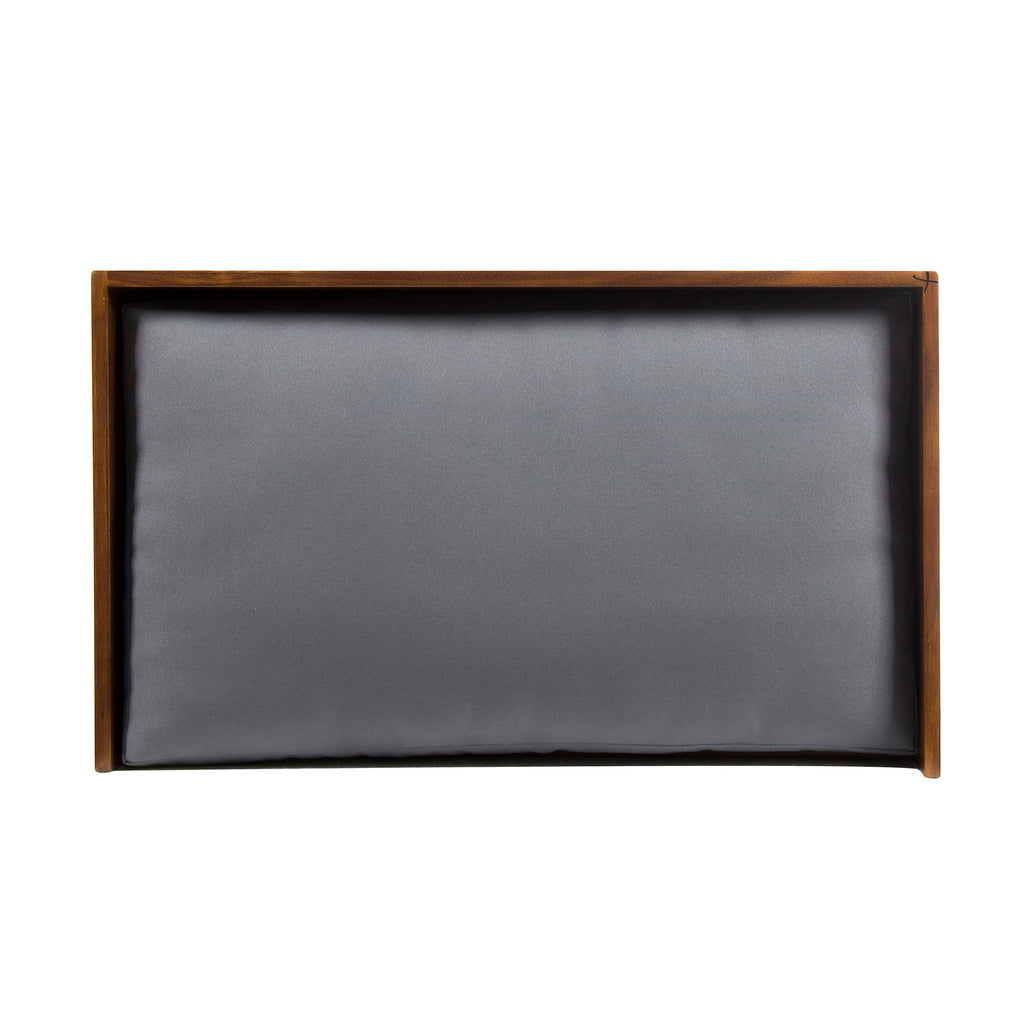 Acacia Wood Dog Bed with High-quality Mattress