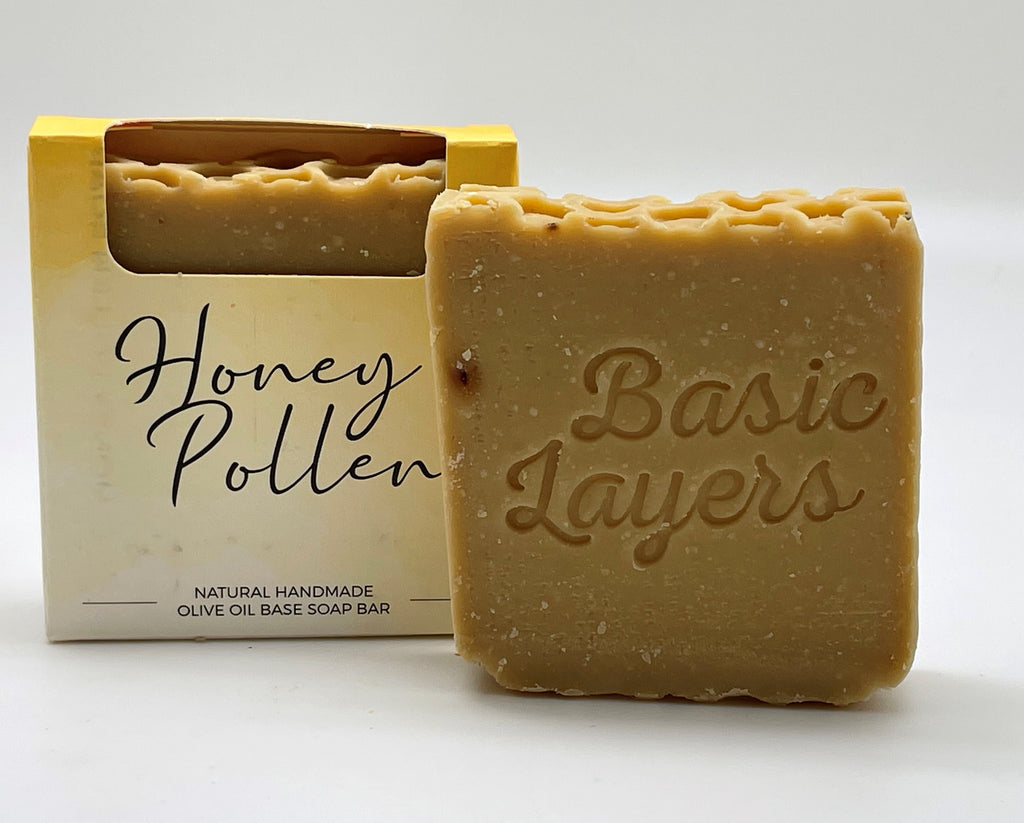 Basiclayersca Artisan Handmade Scented Honey Pollen Soap