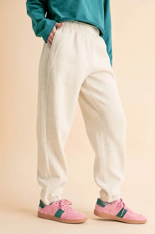 Aemi+Co Drawstring Elastic Waist Joggers