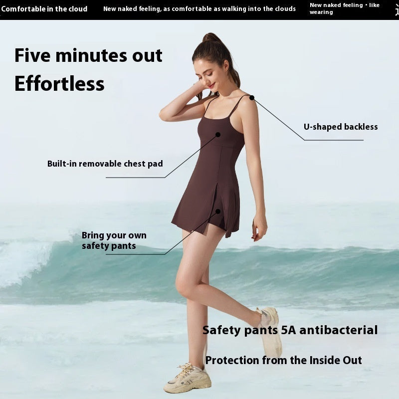 Basic Sports Dress Sling Yoga Tennis Skirt