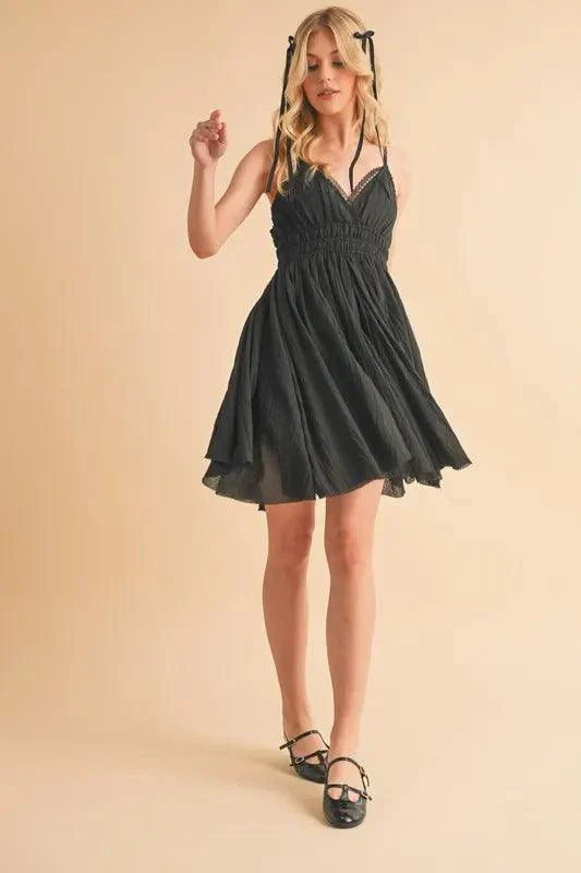 Aemi+Co Lace Detail Mini Cami Dress