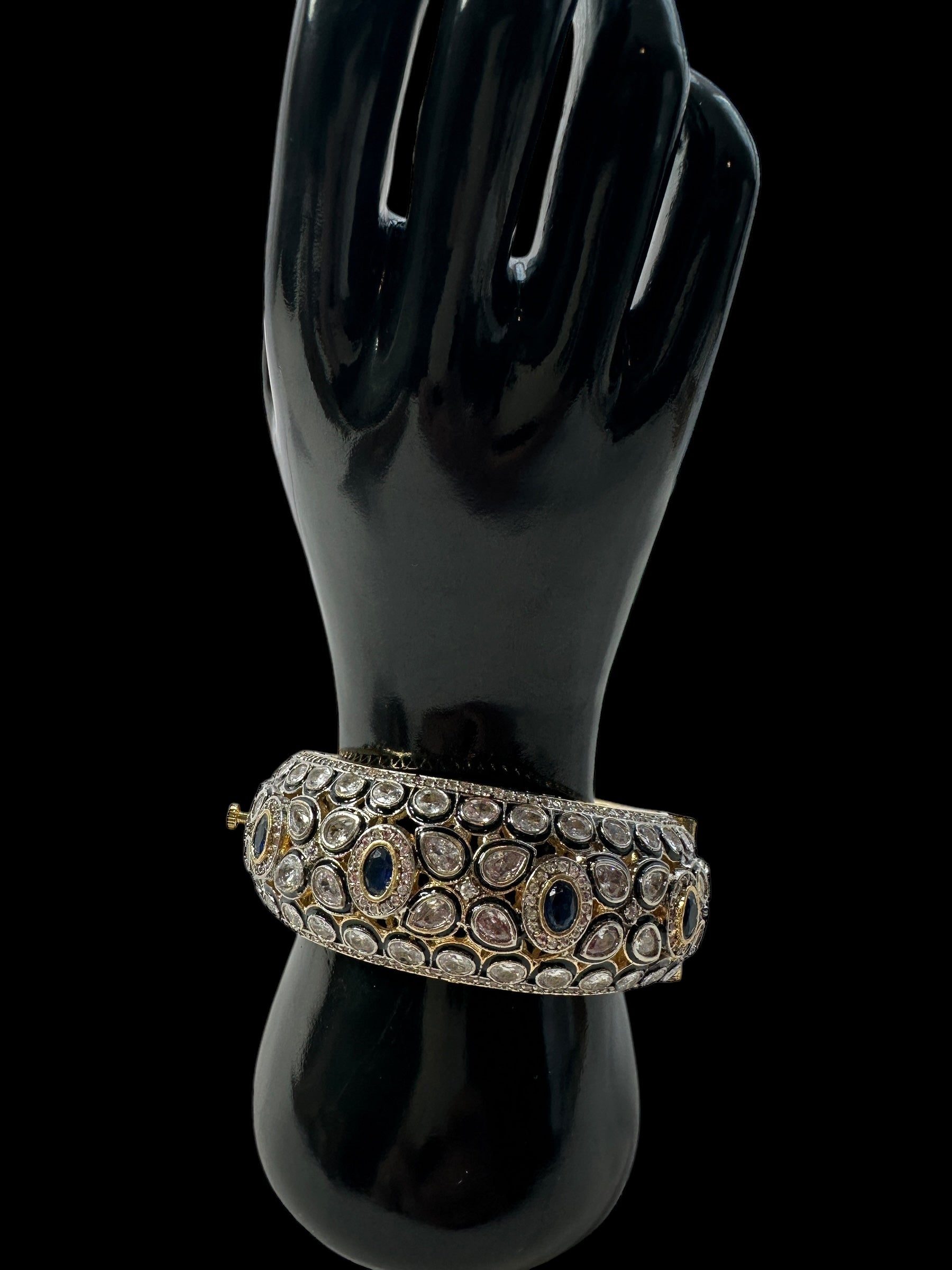 B400 High quality Victorian finish Polki bracelet  - one size ( READY TO SHIP )